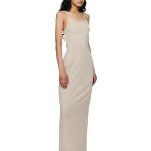 beige skims dress SKIMS Soft Lounge Long Slip Dress Camel